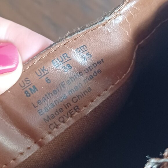 Womens Leather Ankle Booties Size 8 Brown Fringe Tassels Western Cowboy Cowgirl - Picture 7 of 9